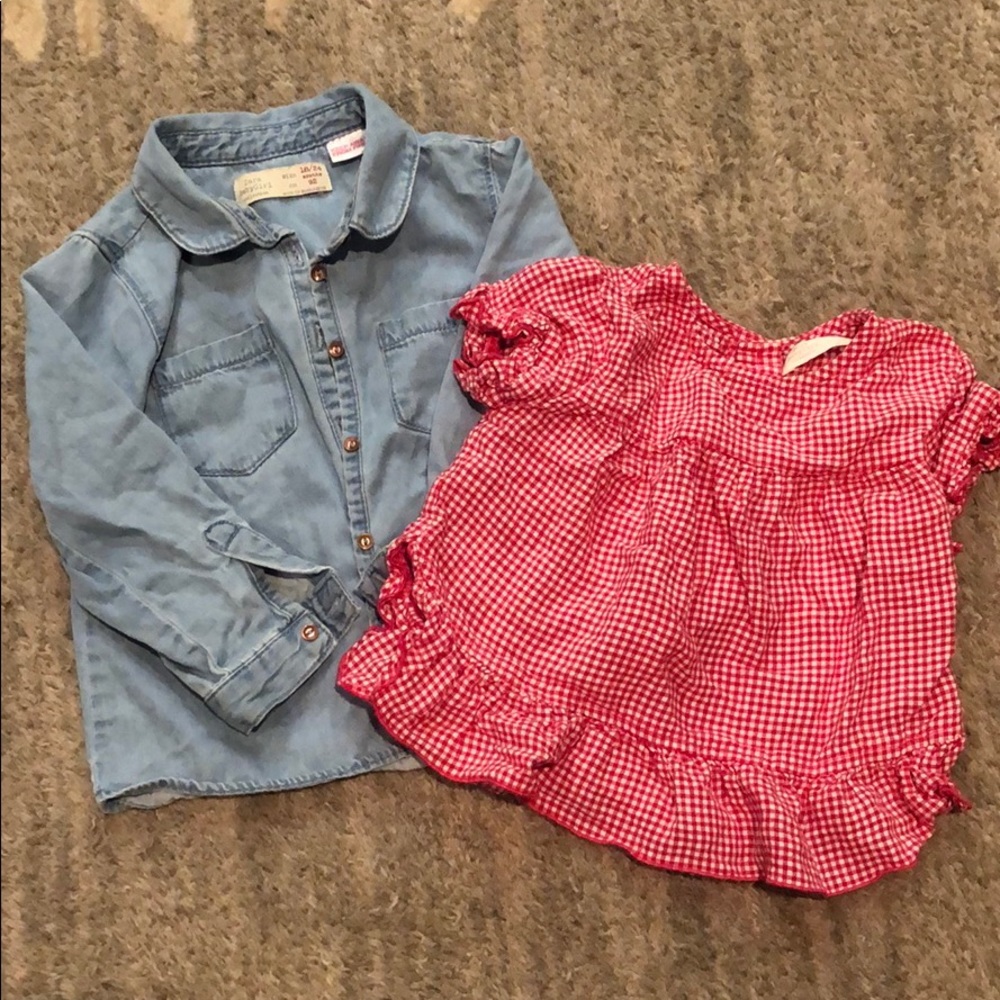 Zara girl 18-24 month tops